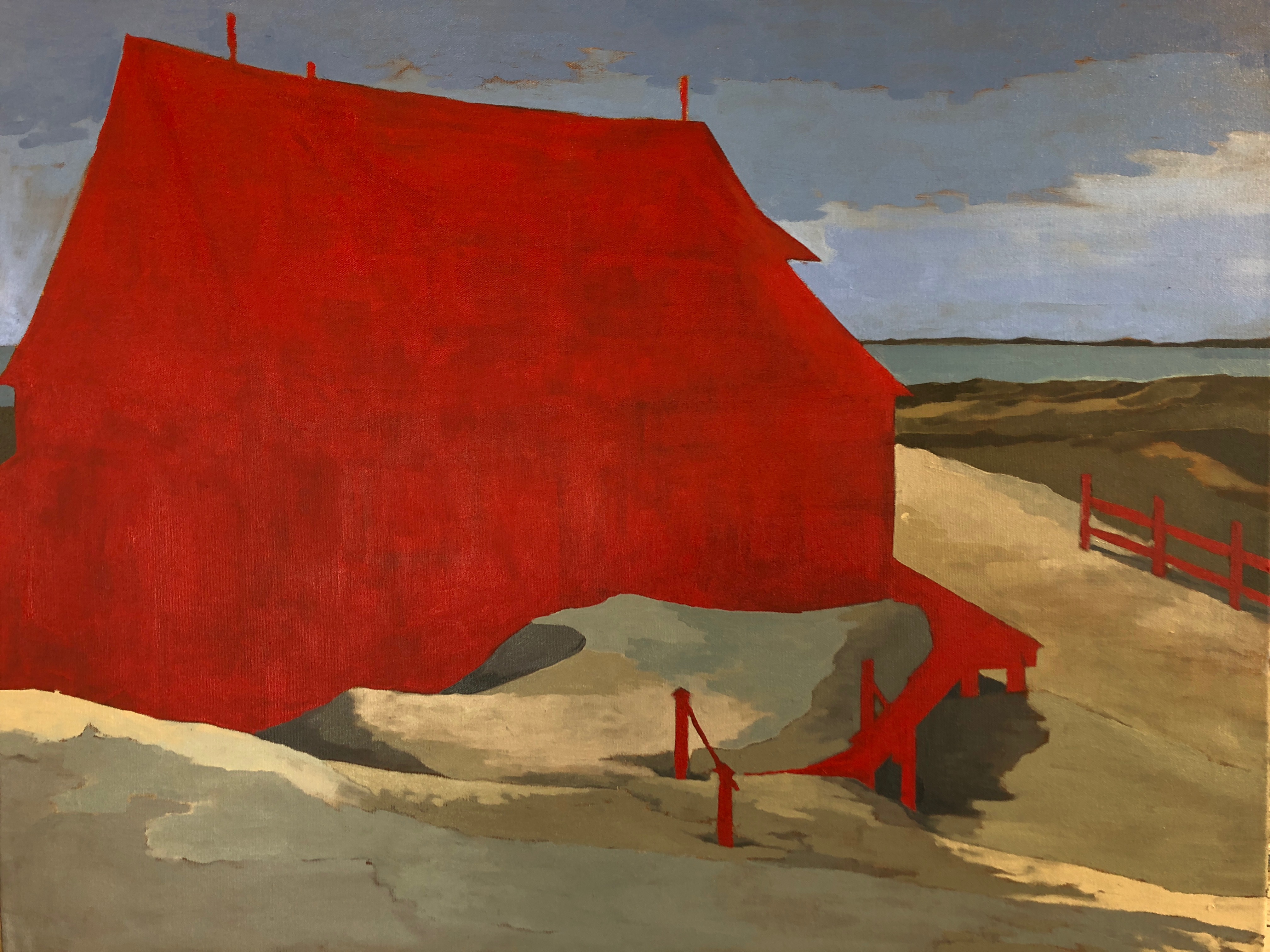 Sandwave 2, oil on canvas, 30”x40”, 2018