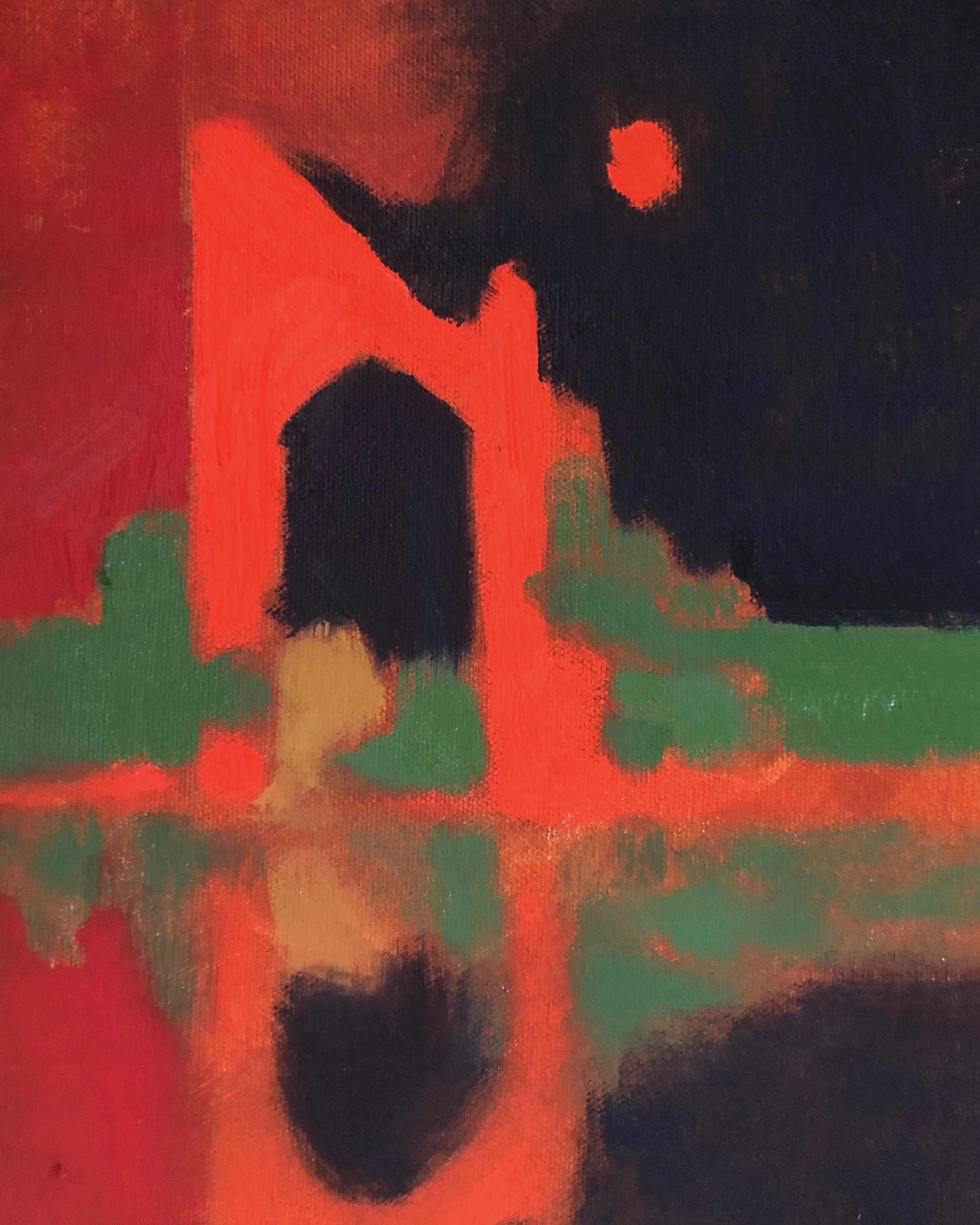 Untitled Mystic, oil on canvas, 8”x10”, 2018