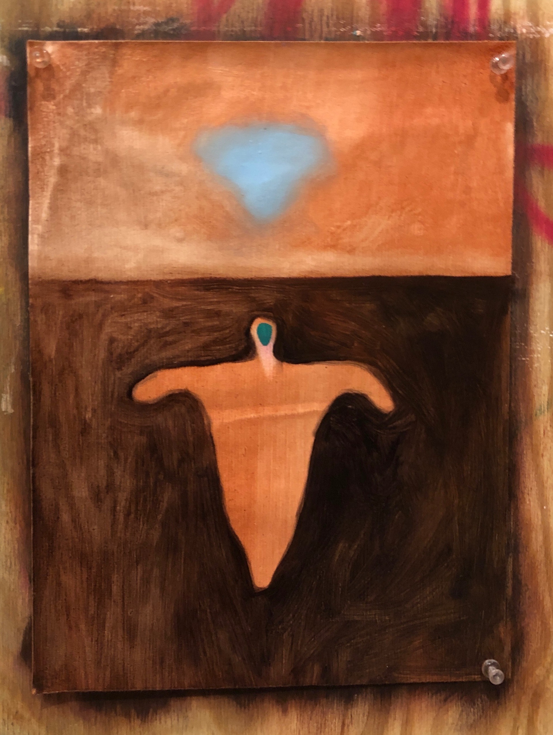 Hollow 1, oil on paper, 8”x10”, 2020