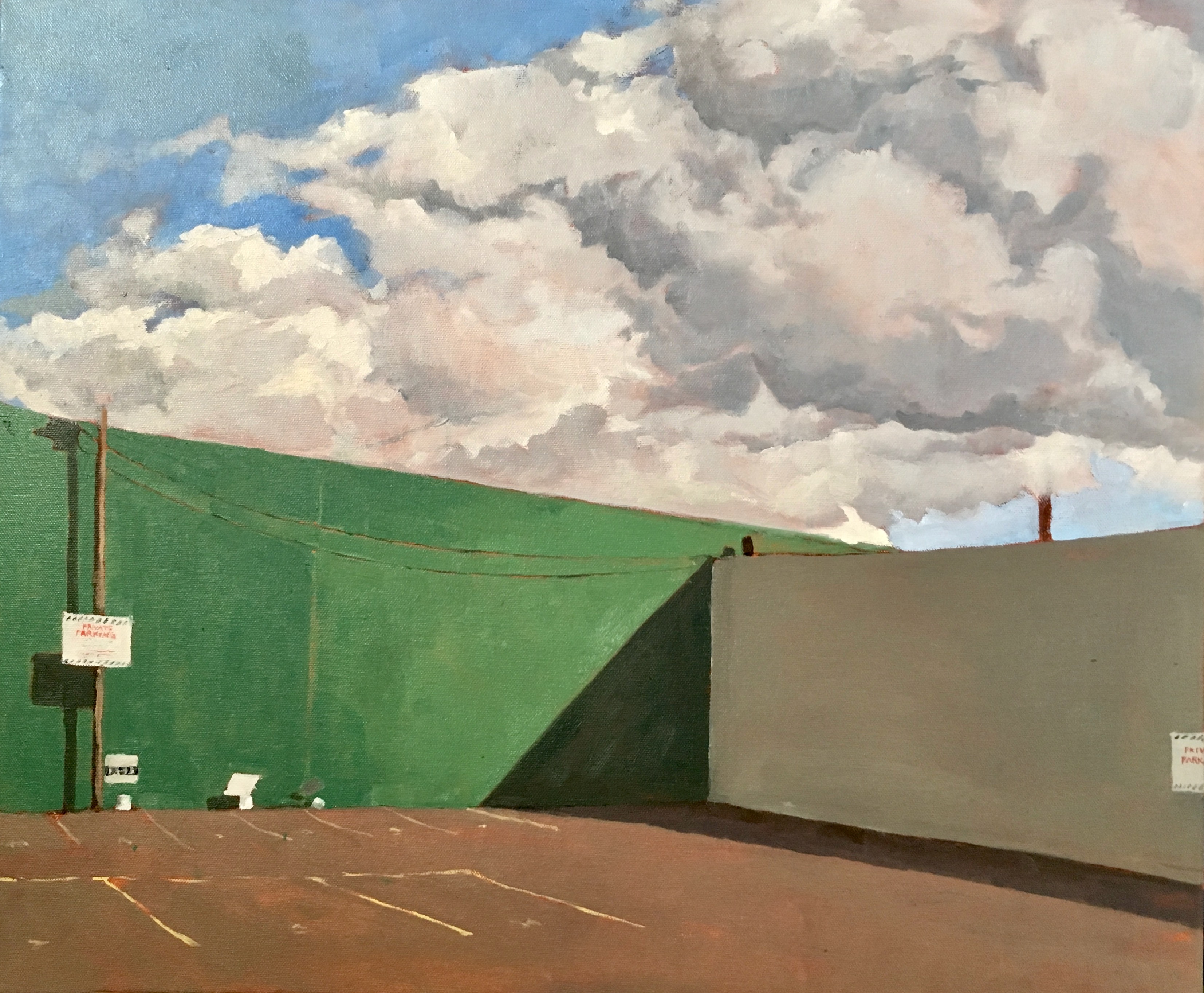 Portland, Oregon, oil on canvas, 24”x30”, 2018